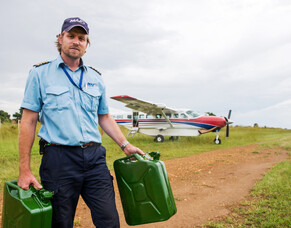 Jerrycans Of Jet Fuel